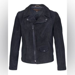 Schott Goat Suede Jacket / black
